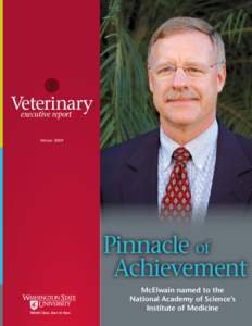 Veterinary executive report Winter 2009 Pinnacle of   Achievement