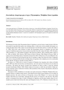 Botany / Thripidae / Thripinae / Chuquiraga / Scirtothrips / Frankliniella tritici / Insect wing / Aeolothripidae / Phlaeothripidae / Thrips / Phyla / Protostome