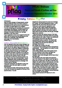 Aims :: PFLAG Brisbane - Parents and Friends of Lesbians and Gays