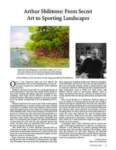Arthur Shilstone: From Secret Art to Sporting Landscapes Strike Near the Mangroves, watercolor on paper (