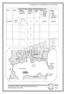 Cruising Classroom. Moonshadow Cruises, Port Stephens.  MOONSHADOW CRUISES DOLPHIN RESEARCH LOG Date[removed]