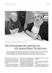 FABRIK-Rundbrief | Winter  Interview Ursula und Michael Sladek von den Elektrizitätswerken Schönau beim Interview