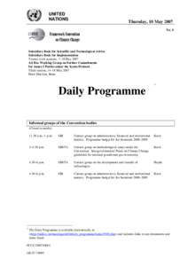 Climate change / International relations / Climate change policy / Yvo de Boer / Kyoto Protocol / Intergovernmental Panel on Climate Change / The Adaptation Fund / United Nations Convention to Combat Desertification / Adaptation to global warming / Environment / United Nations Framework Convention on Climate Change / Carbon finance