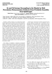 Goldschmidt 2000 September 3rd–8th, 2000 Oxford, UK. Journal of Conference Abstracts Volume 5(2), 541