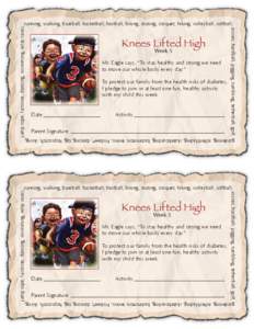 Eagle Books Parent Pledge Card Week 5