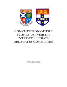 Sancta Sophia College /  University of Sydney / James Madison / United States Constitution / Quorum