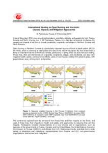 International Forest Fire News (IFFN) No. 40 (July-December 2010), pISSNweb) International Meeting on Open Burning and the Arctic: Causes, Impacts, and Mitigation Approaches