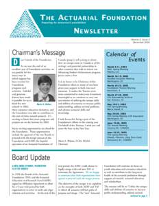 The Actuarial Foundation Newsletter - December 2002