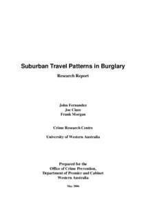 Microsoft Word - Suburban Travel Patterns in Burglary.doc