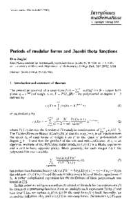 Invent. math. 104, 449~Inventiones mathematicae 9 Springer-Verlag 1991