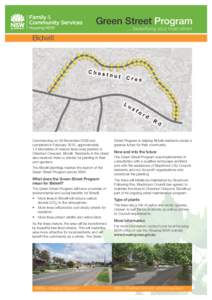 Green Street Program ... beautifying your main street Bidwill  Commencing on 29 November 2009 and