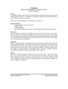 Transition metals / Laboratory equipment / Iron / Stir bar / Mineral / Breakfast cereal / Magnet / Matter / Physics / Chemistry / Ferromagnetic materials / Dietary minerals