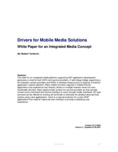 Videotelephony / Telephony / Mobile telecommunications / Electronic commerce / Mobile Web / Ericsson / Mobile content / Universal Mobile Telecommunications System / Technological convergence / Technology / Electronics / Electronic engineering