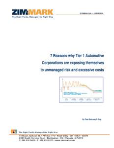 The Right Fluids, Managed the Right Way  7 Reasons why Tier 1 Automotive Corporations are exposing themselves to unmanaged risk and excessive costs