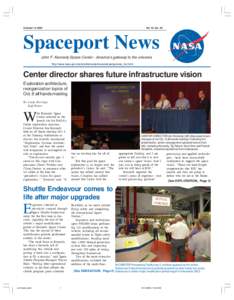 October 14, 2005  Vol. 44, No. 22 Spaceport News John F. Kennedy Space Center - America’s gateway to the universe