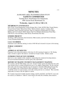 [removed]MINUTES KANKAKEE AREA TRANSPORTATION STUDY  SAFETY COMMITTEE