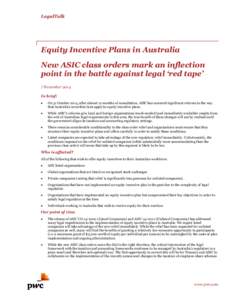 Microsoft Word - LegalTalk alert_Equity Incentive Plans in Australia (final).docx