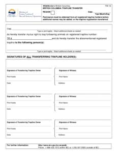 Microsoft Word - BC Trapline Transfer Form.doc