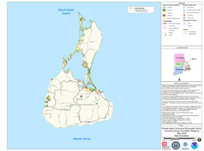 LEGEND  Hurricane Surge Inundation Block Island Sound
