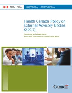 Health Canada Policy on External Advisory Bodies (2011)