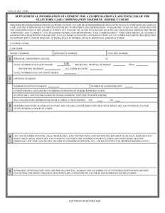 OCJA 26 (Rev[removed]SUPPLEMENTAL INFORMATION STATEMENT FOR A COMPENSATION CLAIM IN EXCESS OF THE STATUTORY CASE COMPENSATION MAXIMUM: DISTRICT COURT THIS FORM PROVIDES INFORMATION TO SUPPORT COUNSEL’S CLAIM THAT THE 