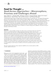 Medicine / Klimisch score / IUCLID / Registration /  Evaluation /  Authorisation and Restriction of Chemicals / Metabolomics / Chemical safety assessment / Alternatives to animal testing / Quantitative structure–activity relationship / Ecotoxicology / Toxicology / Science / Biology