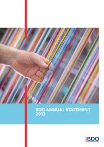 BDO ANNUAL STATEMENT 2013 2  ANNUAL STATEMENT 2013