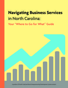 Navigating Business Services in North Carolina: Your “Where to Go for What” Guide A product of North Carolina’s Rural Entrepreneurship Development System project