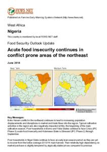 Published on Famine Early Warning Systems Network (http://www.fews.net)  West Africa Nigeria This country is monitored by local FEWS NET staff