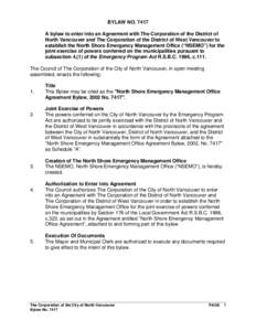 Emergency management / Law enforcement / Vancouver / State of emergency / Provincial Emergency Program / Greater Vancouver Regional District / Public safety / British Columbia