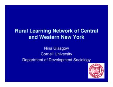 Learning Network of Rural Central and Western New York
