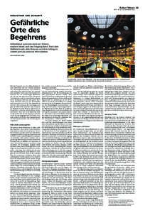 Kultur / Wissen 23  WOZ NrSeptember 2015 B I B LI OT H E K D E R ZU KU N F T