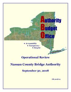 Authority Budget Office ● Accountability ● Transparency ● Integrity