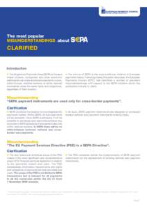 The most popular misunderstandings about SEPA - Clarified