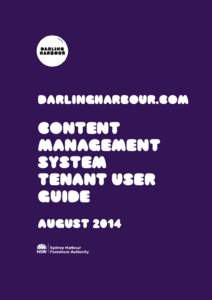 darlingharbour.com  Content Management System Tenant User