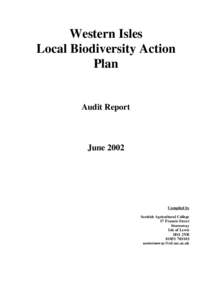 Western Isles Local Biodiversity Action Plan Audit Report