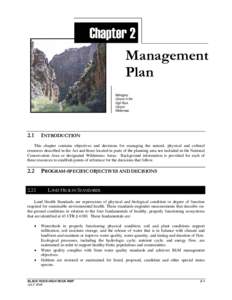 Chapter 2 Management Plan Mahogany Canyon in the High Rock