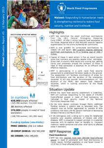 12 February[removed]Malawi: Responding to Humanitarian needs & strengthening resilience to restore food security, nutrition and livelihoods