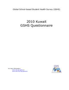 Microsoft Word[removed]Kuwait GSHS Questionnaire.doc