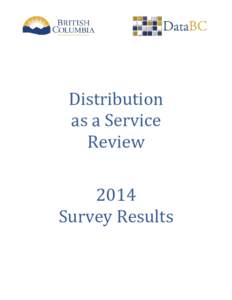 Distribution as a Service Review 2014 Survey Results