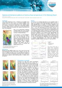 Spatial and temporal patterns of land surface temperature in the Mekong Basin C.M. Frey & C. Kuenzer German Remote Sensing Data Center (DFD), Earth Observation Center (EOC), German Aerospace Center (DLR) Introduction Lan