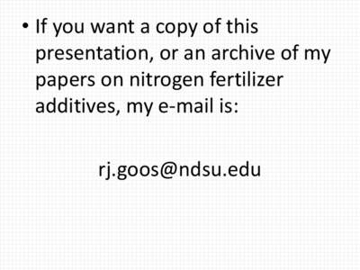Some random reflections on nitrification and nitrification inhibitors