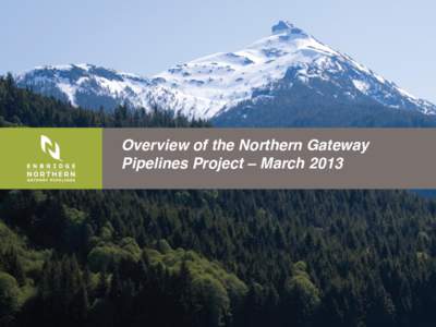 Overview of the Northern Gateway Pipelines Project ± March 2013 New Market Access Required to Earn Full Value Petroleum Landscape:  Global Demand