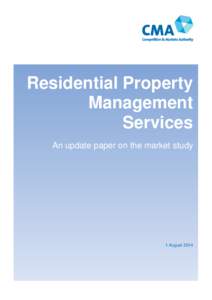 Residential Property Management Services: update on market study