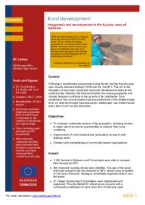 --->  EuropeAid Rural development Integrated rural development in the Kyzylsu area of