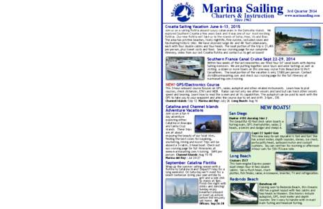 Racing, Parties & Events  Marina Sailing Charters & Instruction