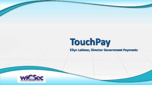 TouchPay Ellyn Latimer, Director Government Payments About TouchPay • •
