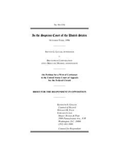 No[removed]In the Supreme Court of the United States OCTOBER TERM, 1996 __________ STEVEN G. LOUGH, PETITIONER