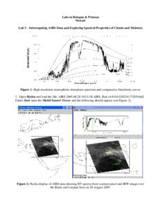 Labs in Bologna & Potenza Menzel Lab 3 – Interrogating AIRS Data and Exploring Spectral Properties of Clouds and Moisture Figure 1: High resolution atmospheric absorption spectrum and comparative blackbody curves 1. Op