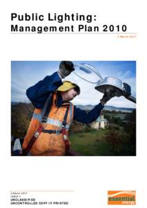 Public Lighting: Management Plan[removed]March[removed]March 2011 ISSUE 4